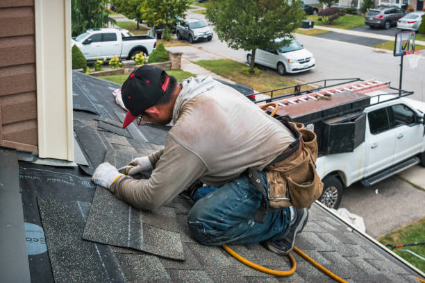 Professional Roofing technician working in Hobart, IN